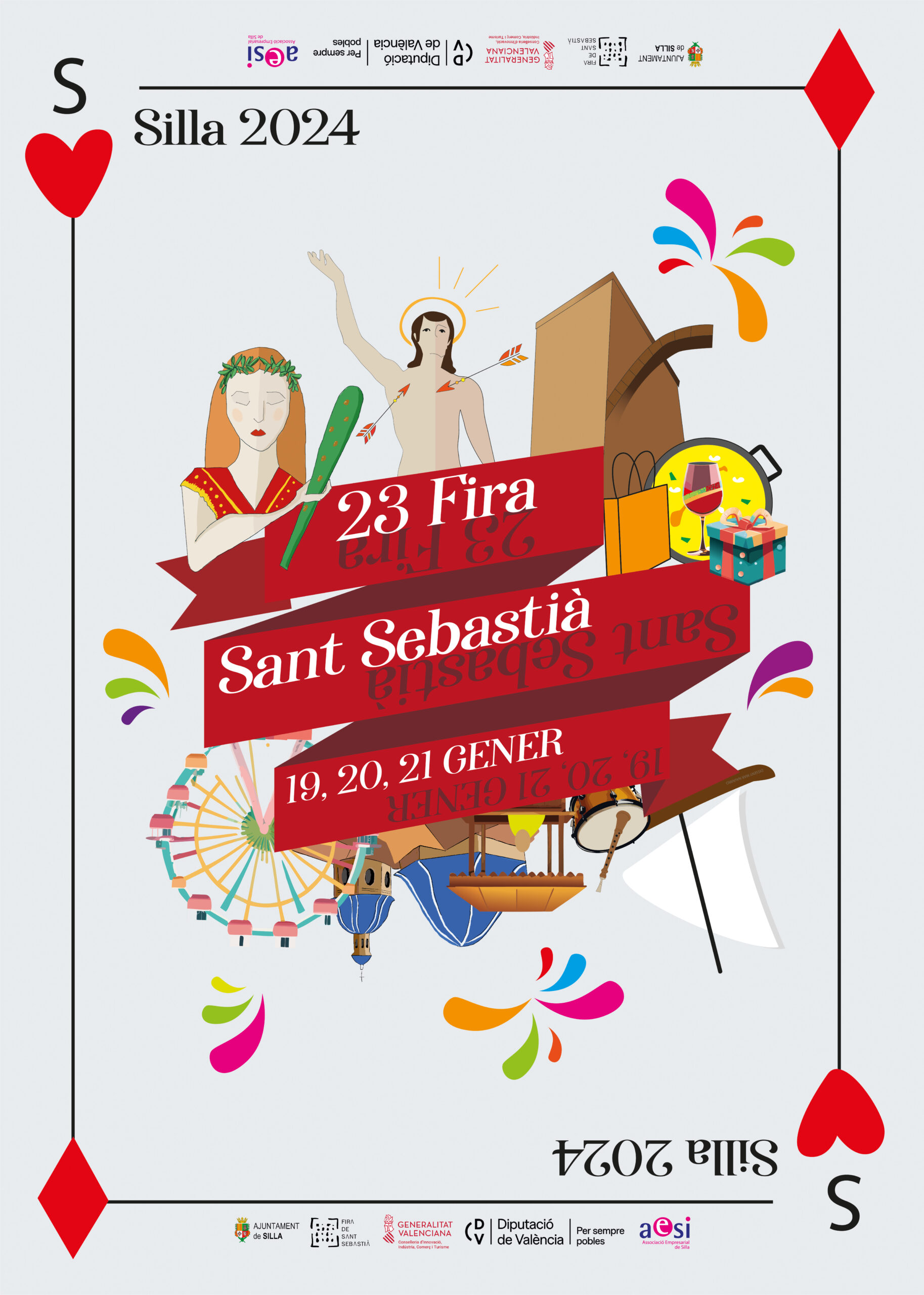 CARTEL SANT SEBASTIA 2024 TRAZ